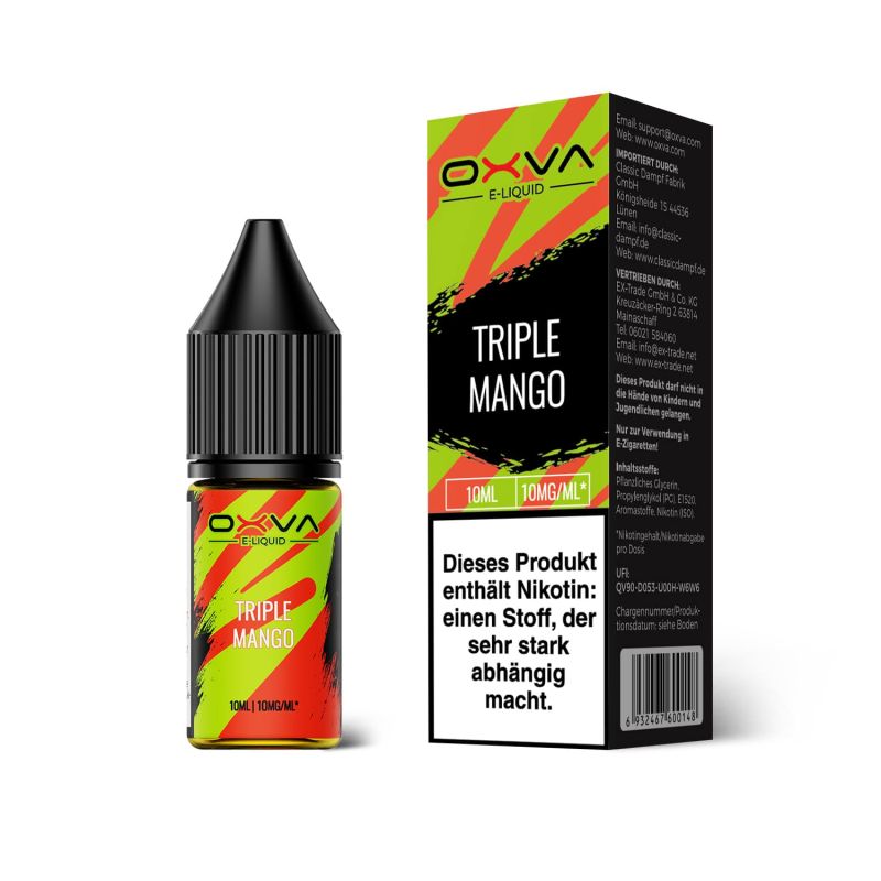 OXVA E-Liquid Nikotinsalz - Triple Mango - 10ml Liquid