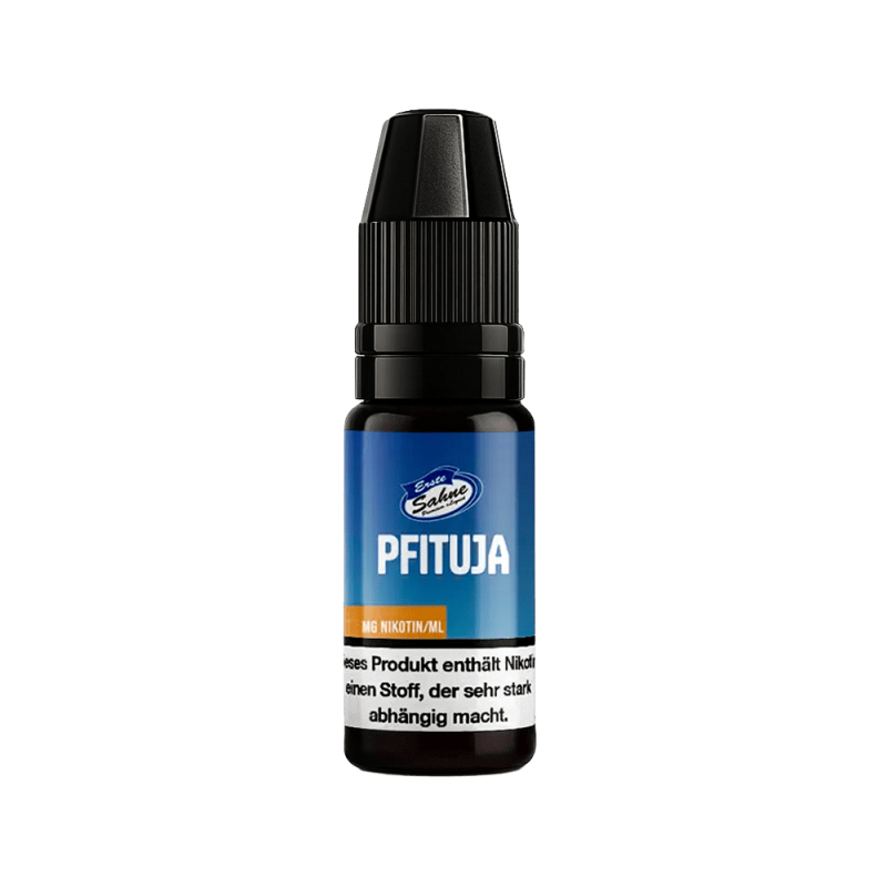 Erste Sahne Liquid - Pfituja - 10ml, E-Liquid, Nikotin, Nikotinstärke, Flasche, Vaping, E-Zigaretten-Liquid, Nikotin, Flasche, Blau, Nikotinniveau, E-Zigarette, Nikotinkapsel, Nikotinsalz, Fläschchen, Dampfflüssigkeit