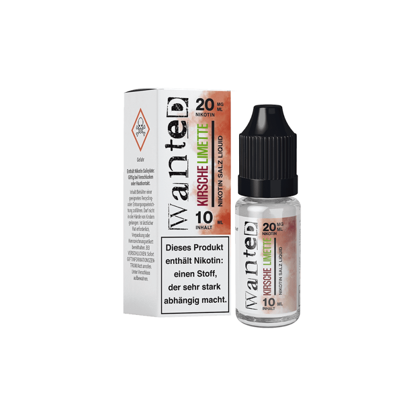 Wanted Nikotinsalz - Kirsche Limette - Overdosed 10ml Liquid 20mg