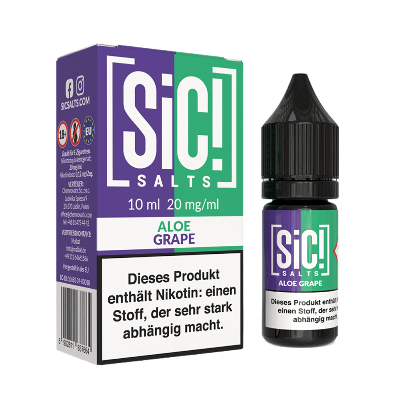 SIC Nikotinsalz - Aloe Grape -10ml Liquid 20mg