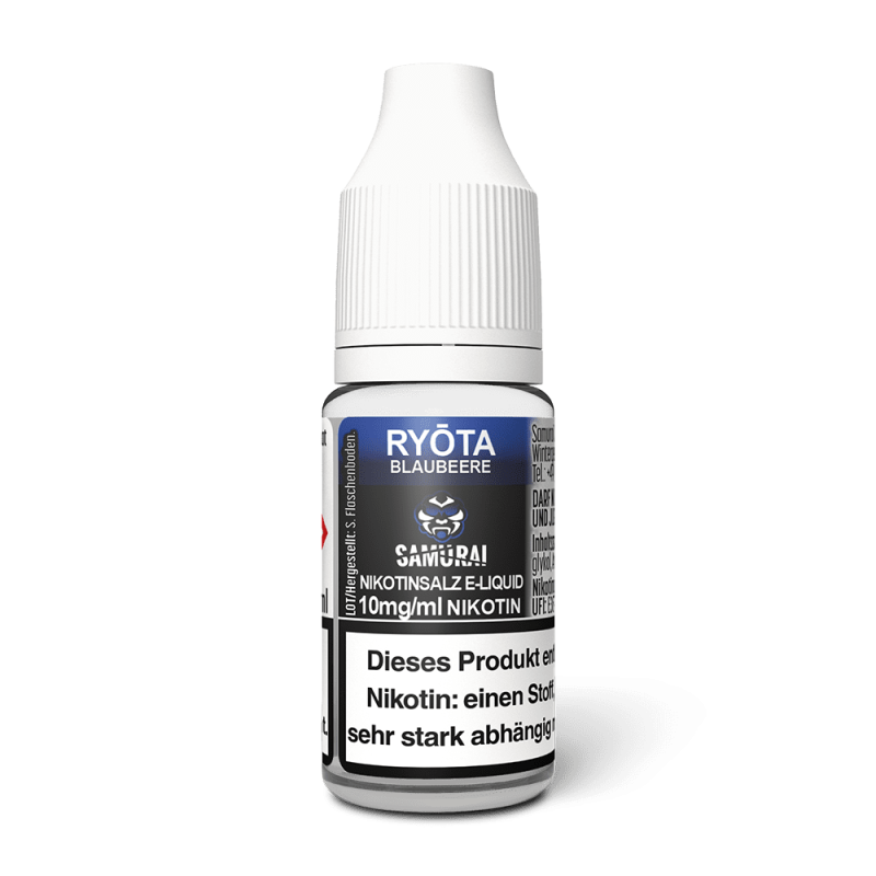 Samurai Nikotinsalz - Ryota Blaubeere - Liquid 10ml 10mg