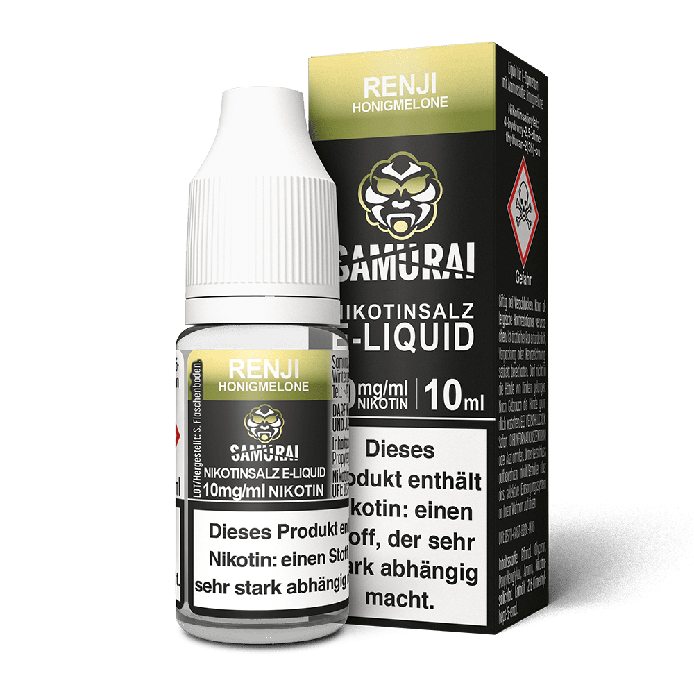 Samurai Nikotinsalz - Renji Honigmelone - Liquid 10ml 10mg