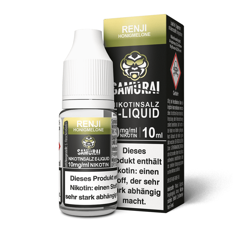 Samurai Nikotinsalz - Renji Honigmelone - Liquid 10ml 10mg
