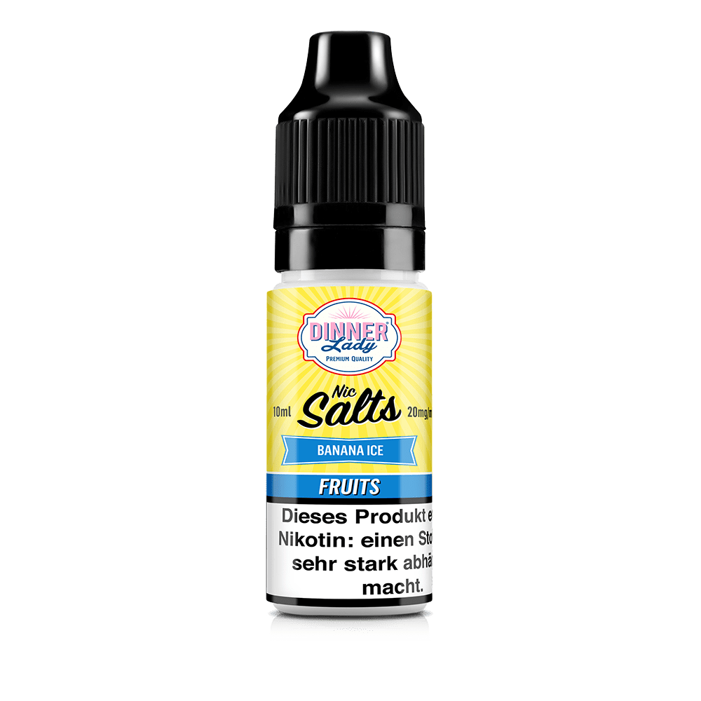 Dinner Lady Fruits Nikotinsalz - Banana Ice - 50/50 10ml Liquid 20mg