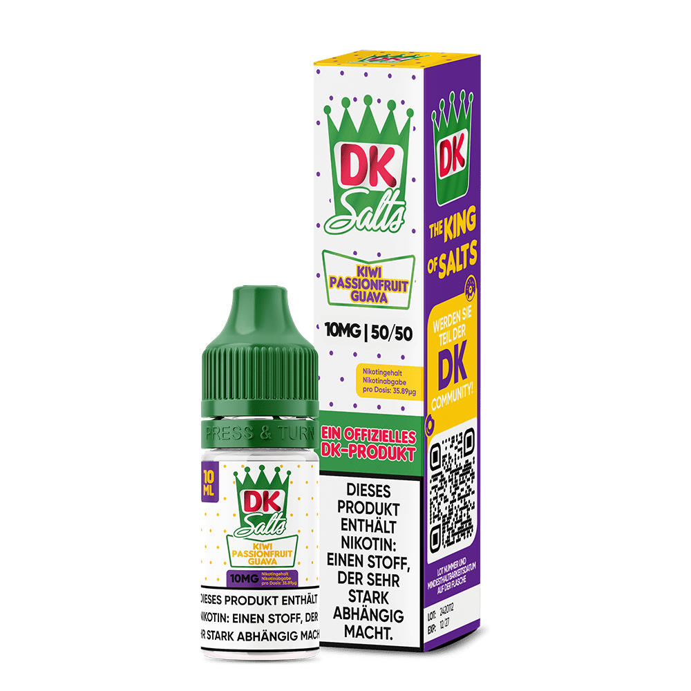 DK Salts Nikotinsalz - Kiwi Passionfruit Guava - Liquid 10ml 10mg