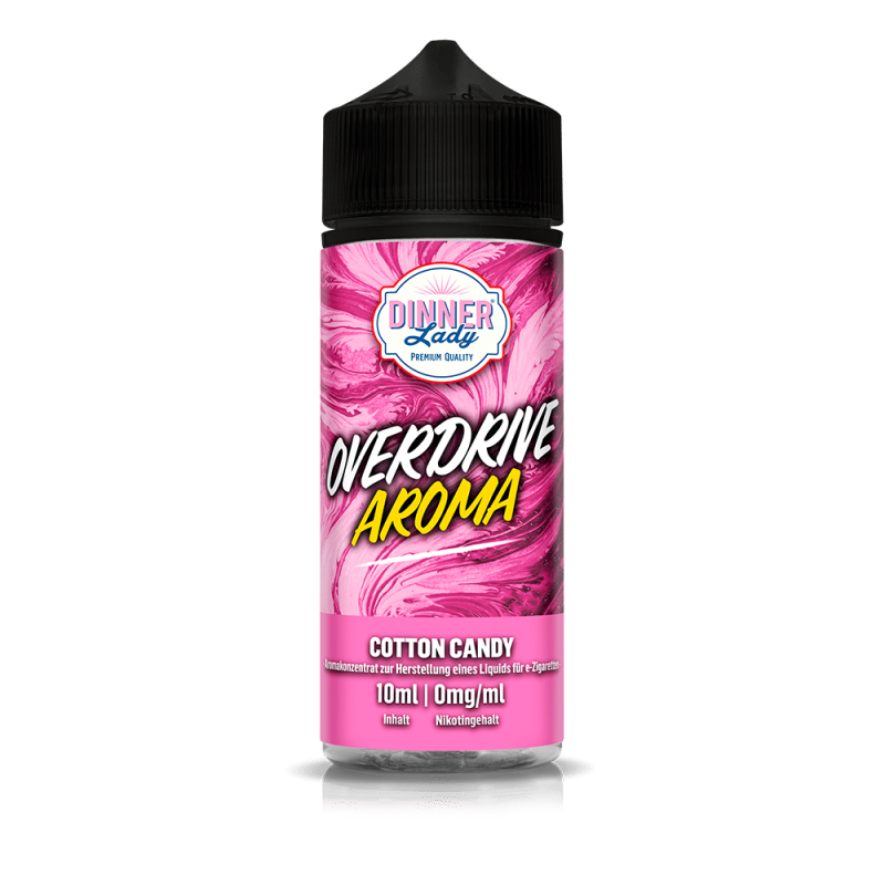 Dinner Lady Overdrive Longfill - Cotton Candy - 10ml in 120ml Flasche
