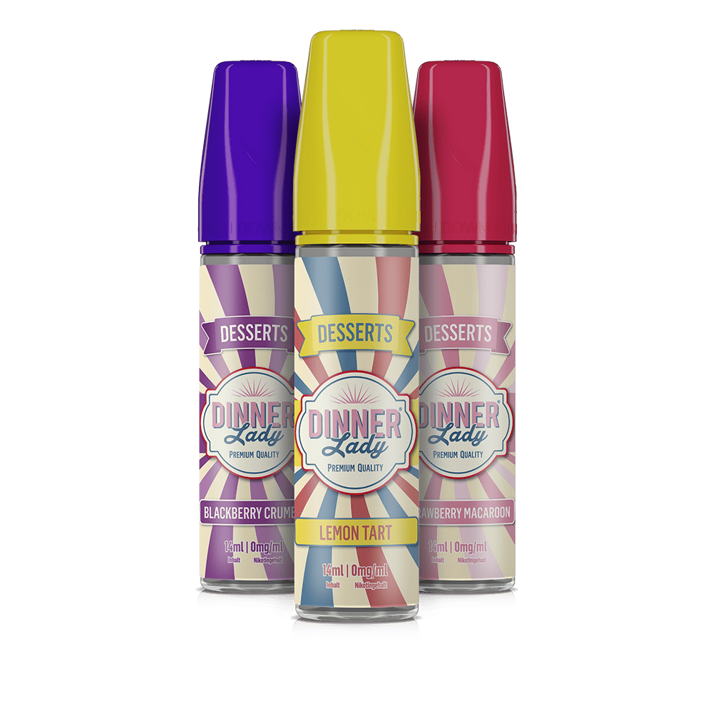 Dinner Lady Desserts Aroma Longfill - Strawberry Macaroon - 14ml in 60ml Flasche