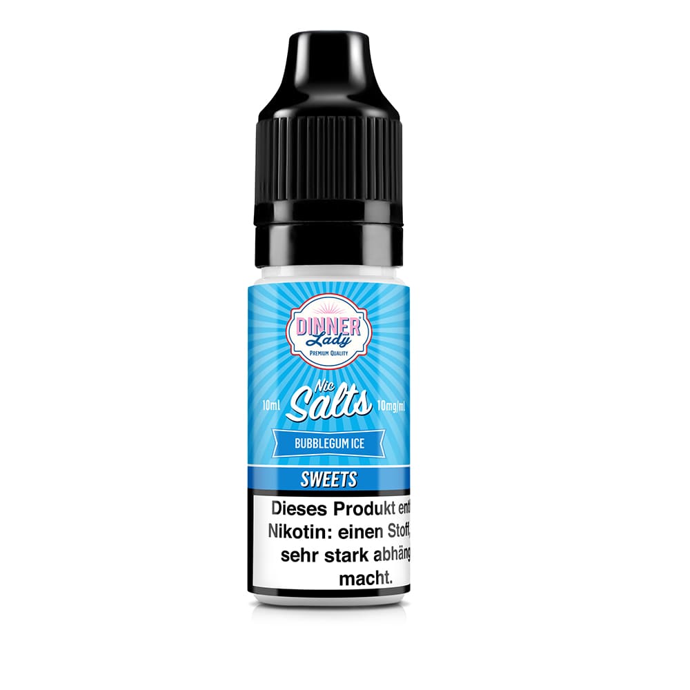Dinner Lady Sweets Nikotinsalz - Bubblegum Ice - 50/50 10ml Liquid 10mg