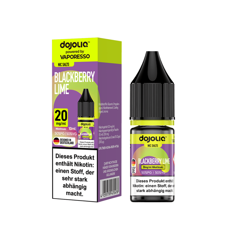Dojoliq Nikotinsalz - Blackberry Lime - 10ml Liquid 20mg
