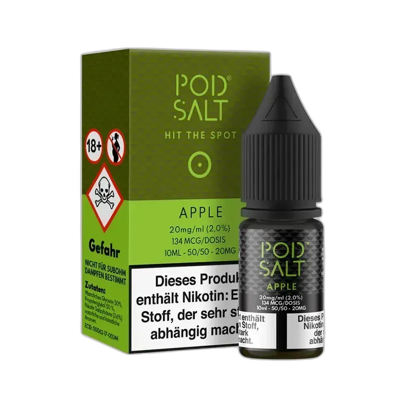 Pod Salt Core Nikotinsalz - Apple - 10ml Liquid 20mg