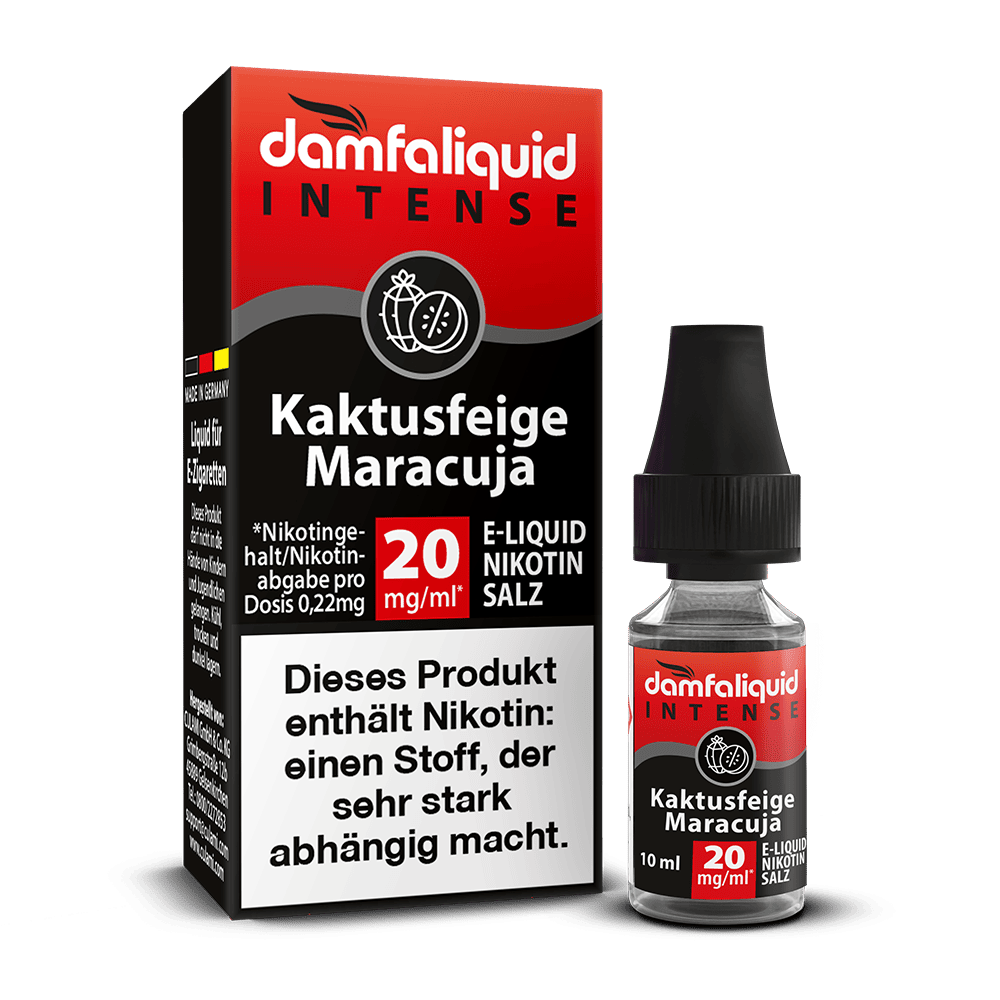 damfaliquid Nikotinsalz - Kaktusfeige Maracuja 10ml INTENSE 20mg