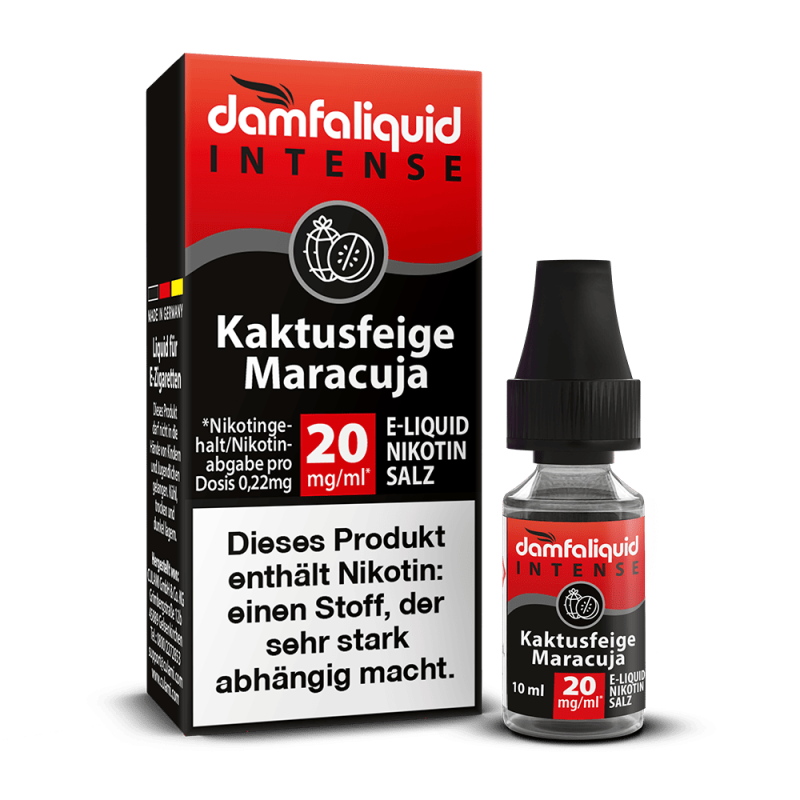damfaliquid Nikotinsalz - Kaktusfeige Maracuja 10ml INTENSE 20mg