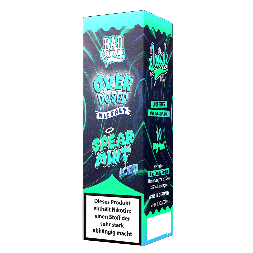 Bad Candy Nikotinsalz - Spearmint Iced - Overdosed 10ml Liquid