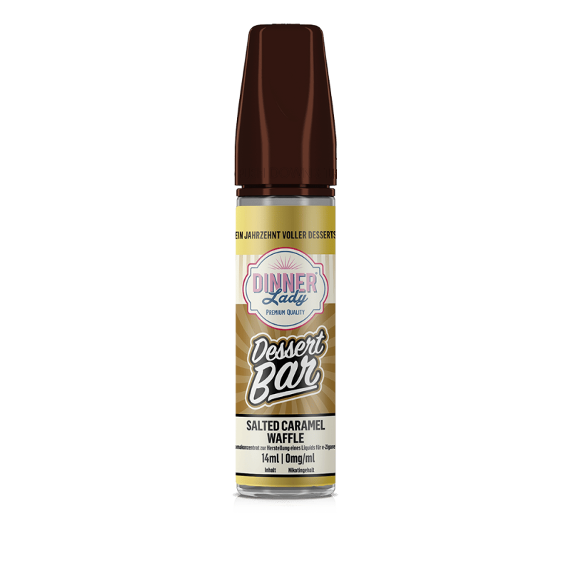 Dinner Lady Dessert Bar Longfill - Salted Caramel Waffle - 14ml in 60ml Flasche