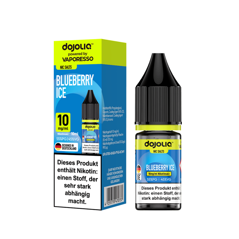 Dojoliq Nikotinsalz - Blueberry Ice - 10ml Liquid