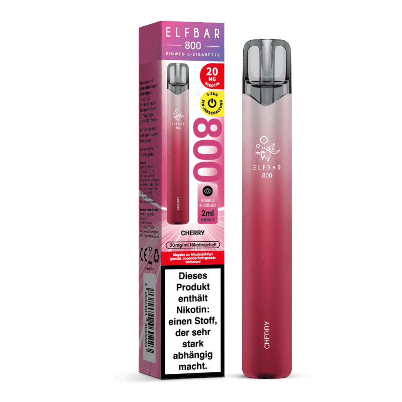 Elfbar 800 Einweg E-Zigarette - Cherry - 20mg