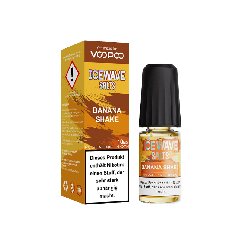 Icewave Nikotinsalz - Banana Shake - 10ml Liquid