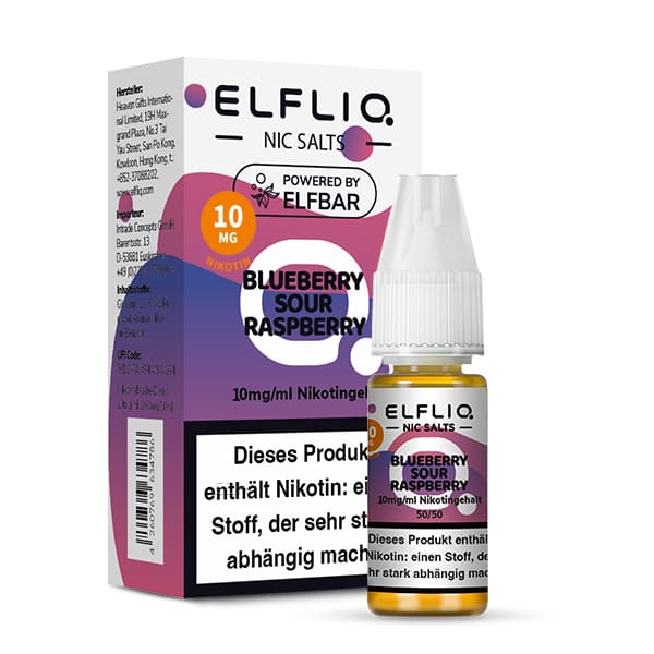 Elfliq by Elfbar Nikotinsalz - Blueberry Sour Raspberry - Liquid 10ml