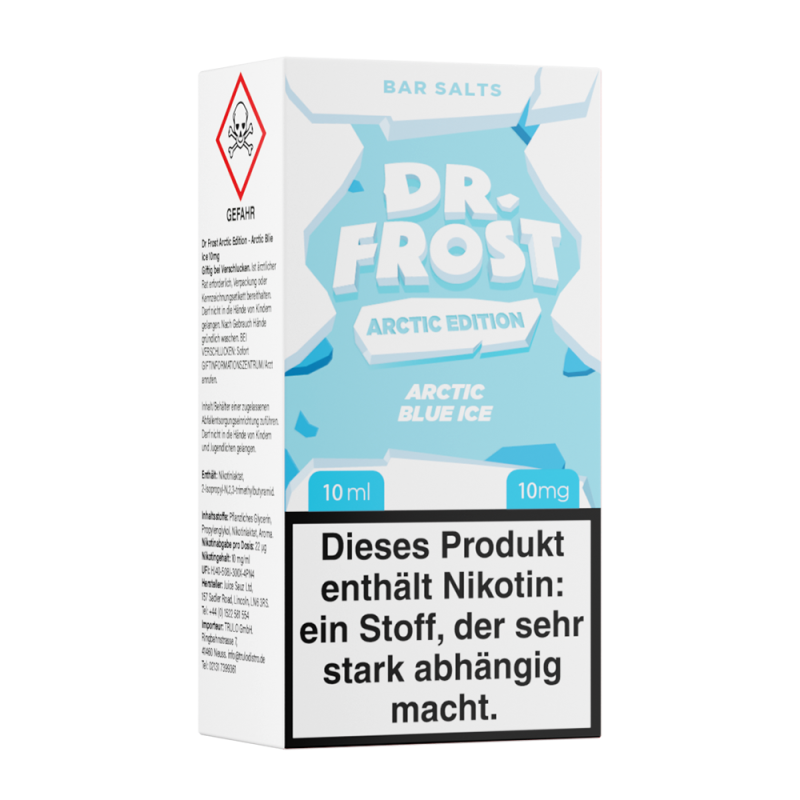 Dr. Frost Nikotinsalz - Arctic Blue Ice - Liquid 10mg 10ml Flasche