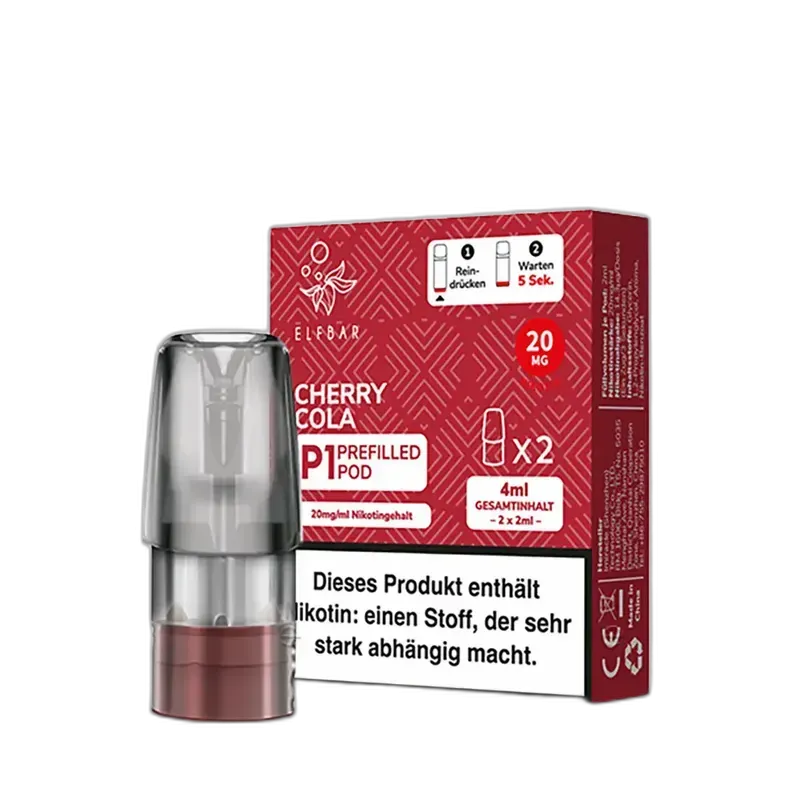 Elfbar Mate 500 P1 Pods – Cherry Cola – 20mg – 2ml (2 Stück)