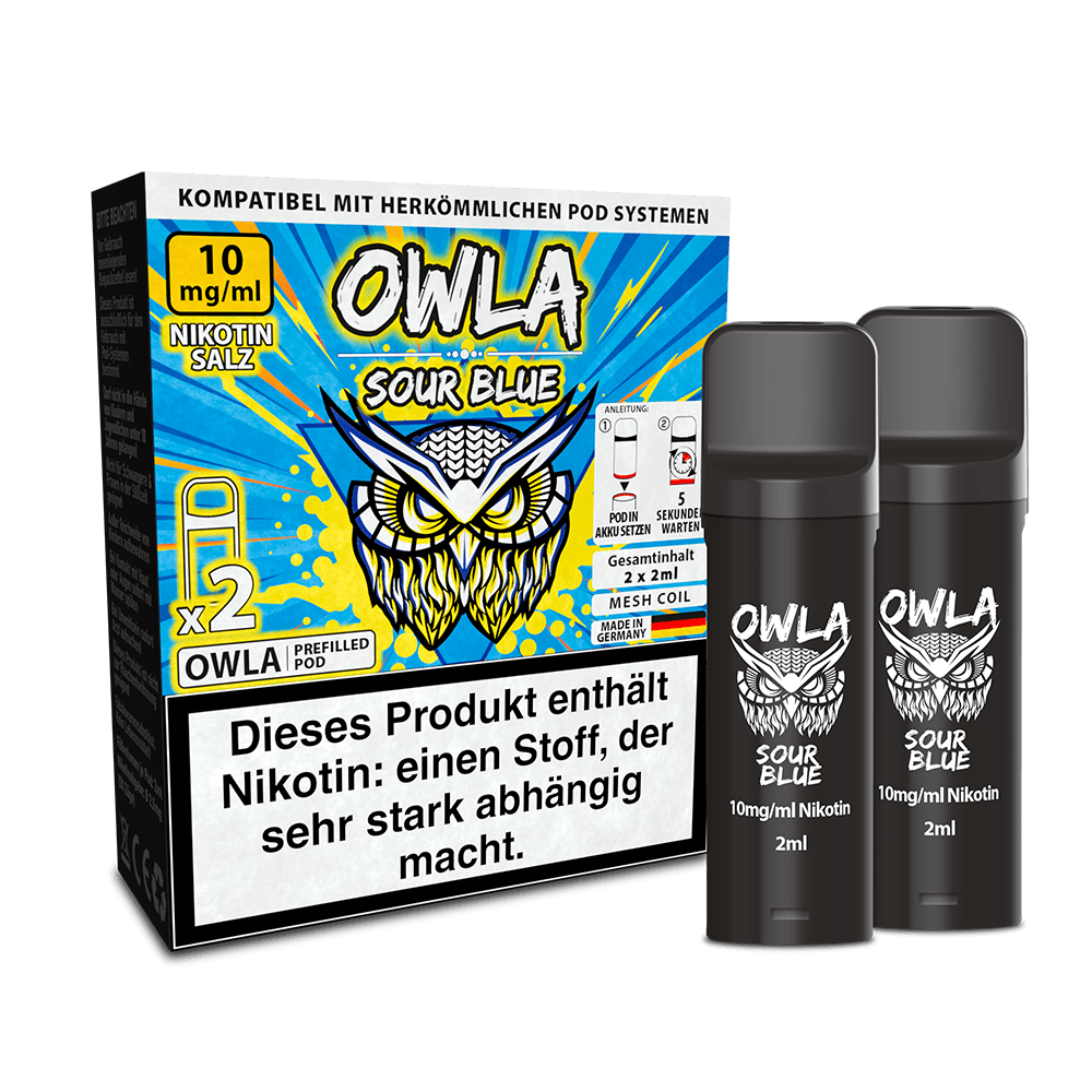OWLA Pods – Sour Blue – 2ml (2 Stück) 10mg