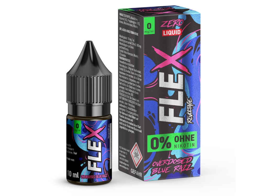 Revoltage FLEX Nikotinsalz Blue Razz 10ml 0mg