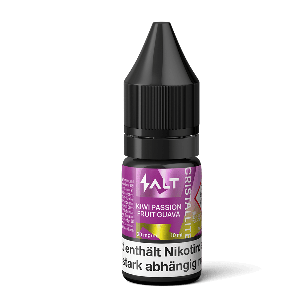 SALT Cristallite Nikotinsalz - Kiwi Passion Fruit Guava - 10ml Liquid 20mg