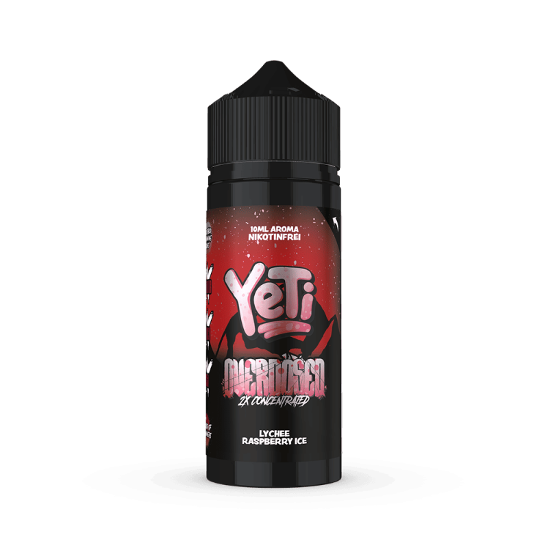Yeti Longfill - Lychee Raspberry Ice - Overdosed 10ml Aroma in 120ml Flasche