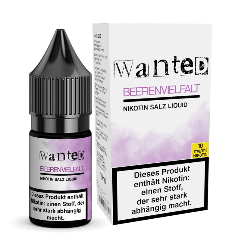 Wanted Nikotinsalz - Beerenvielfalt - Overdosed 10ml Liquid 10mg