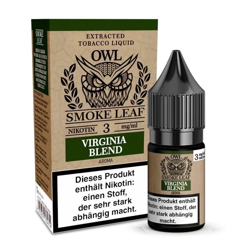 OWL Smoke Leaf Liquid - Virginia Blend Tobacco - 10ml