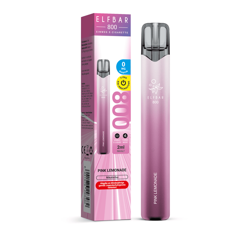 Elfbar 800 Einweg E-Zigarette - Pink Lemonade 0mg