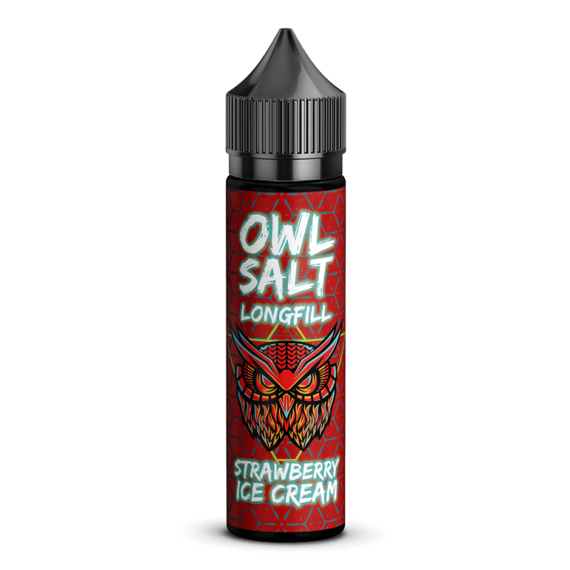 OWL Salt Aroma Longfill - Strawberry Ice Cream - 10ml in 60ml Flasche