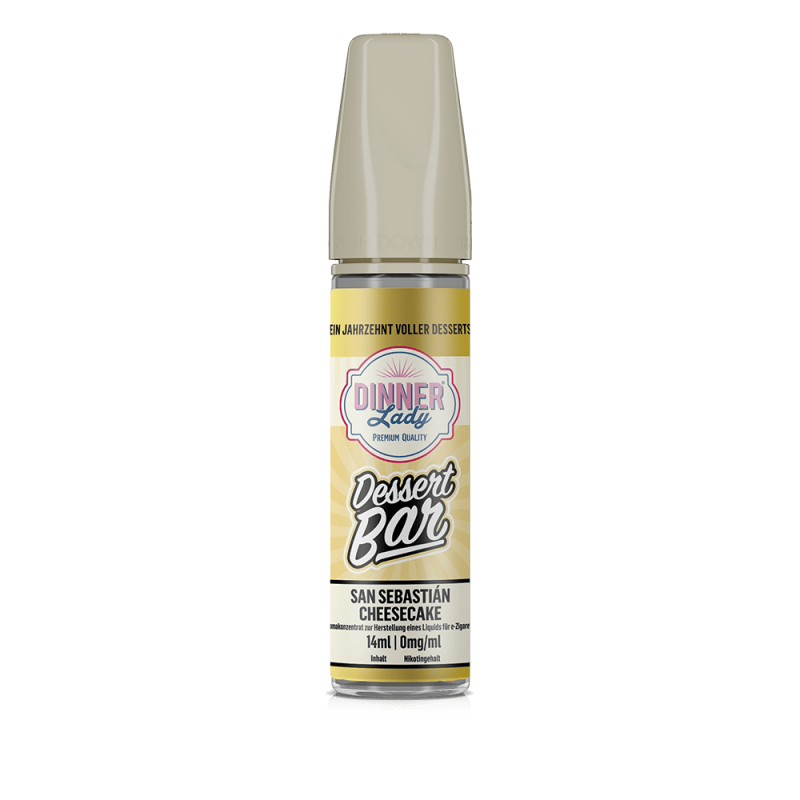 Dinner Lady Dessert Bar Longfill - San Sebastian Cheesecake - 14ml in 60ml Flasche