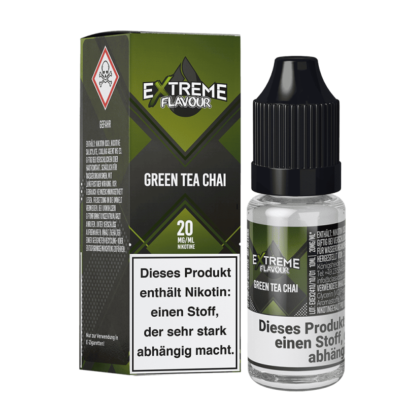 Extreme Flavour - Green Tea Chai - 20mg 10ml Hybrid-Nikotinsalzliquid
