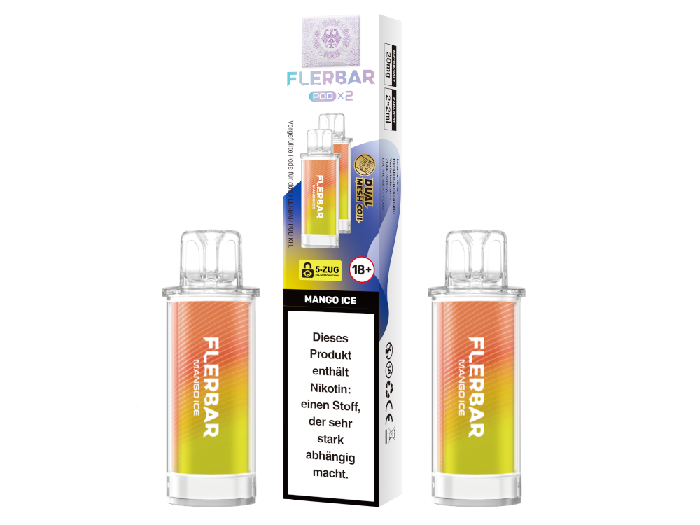 Flerbar Pod (2 Stk.) Mango Ice 20mg