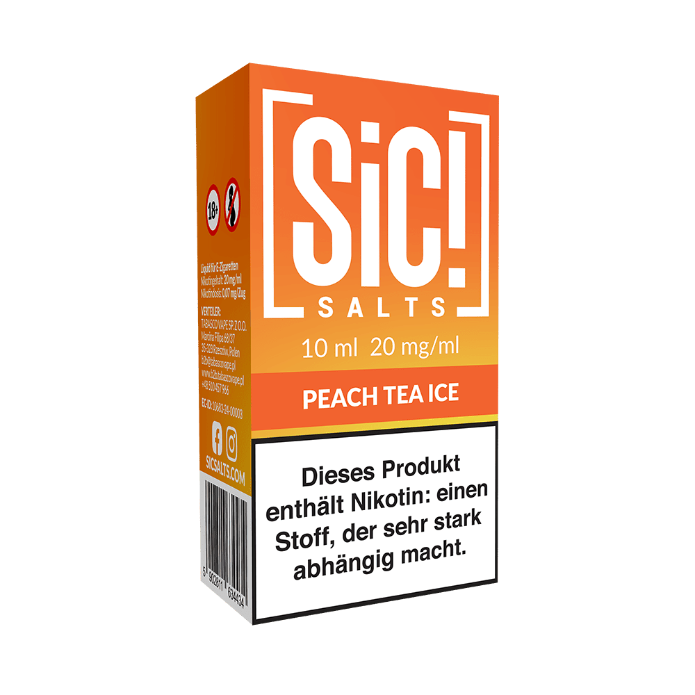 SIC Nikotinsalz - Peach Tea Ice -10ml Liquid 20mg