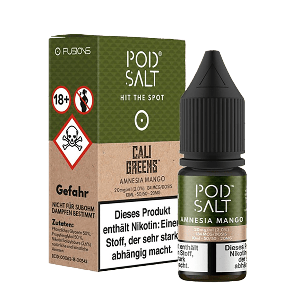 Pod Salt Fusion - Amnesia Mango - 10ml Liquid Nikotinsalz 20mg