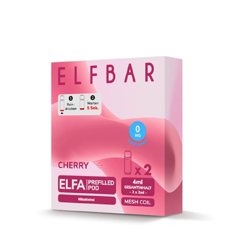 2x Elfbar Elfa Einweg Pod - Cherry (Cherry Candy)