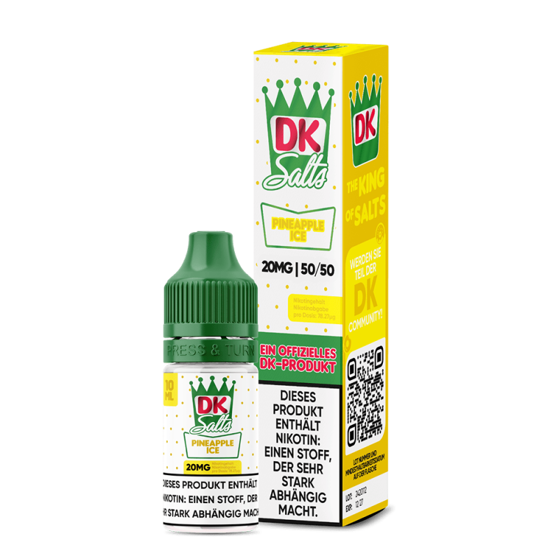DK Salts Nikotinsalz - Pineapple Ice - Liquid 20mg 10ml