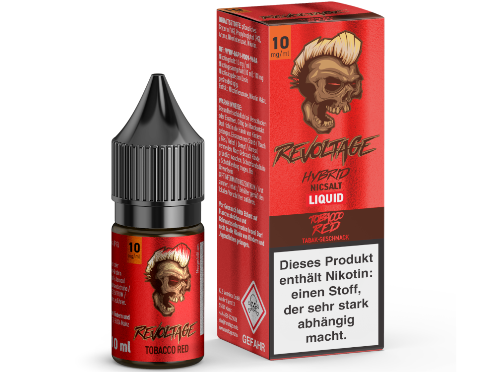 Revoltage Hybrid Nikotinsalz Tobacco Red 10ml 10mg