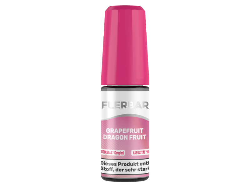 Flerbar Nikotinsalz Liquid 10ml Grapefruit Dragon Fruit 10mg