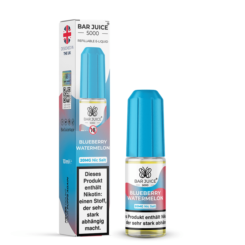 Bar Juice 5000 Nikotinsalz - Blueberry Watermelon - Liquid 20mg 10ml