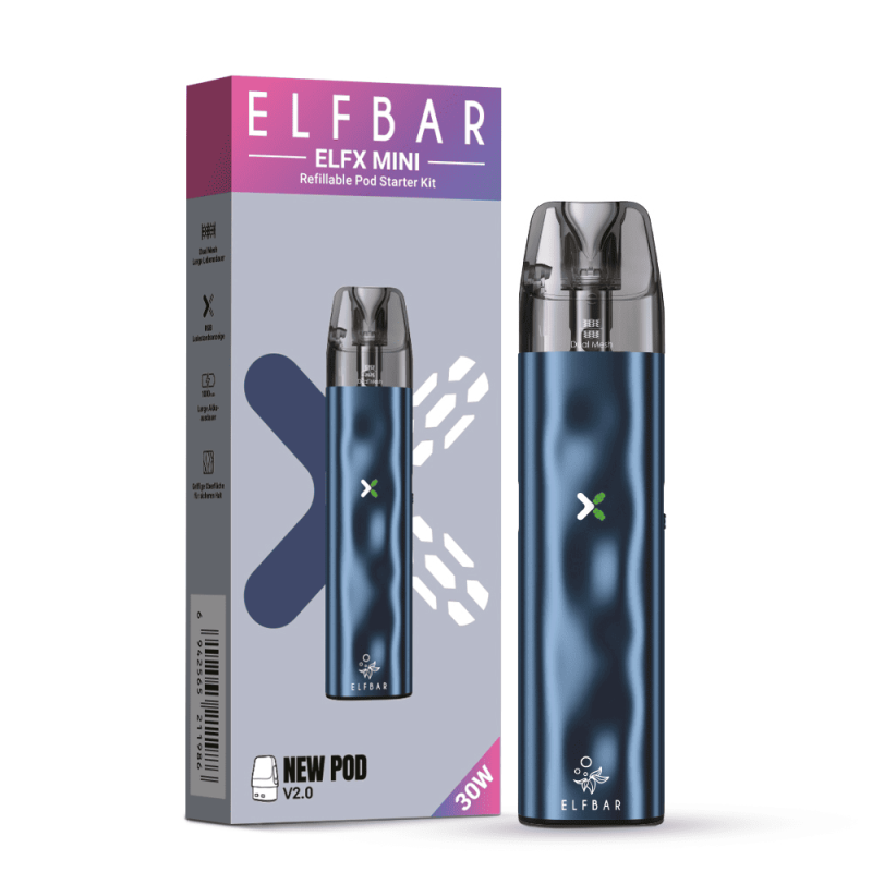 Elfbar ELFX Mini Kit , pod starter kit, refill pod, vepe