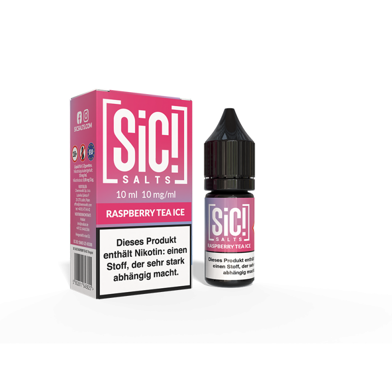 SIC Nikotinsalz - Raspberry Tea Ice -10ml Liquid 10mg