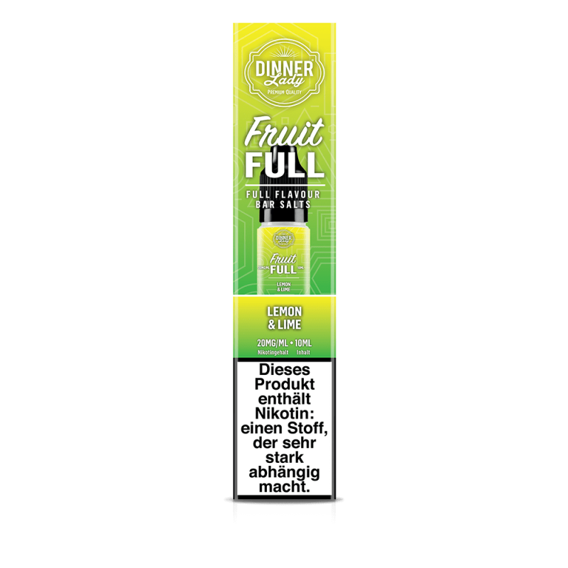 Dinner Lady Fruit Full Nikotinsalz - Lemon & Lime - 10ml Liquid 20mg