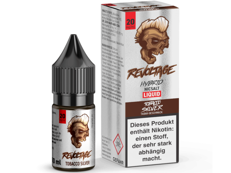 Revoltage Hybrid Nikotinsalz Tobacco Silver 10ml 20mg