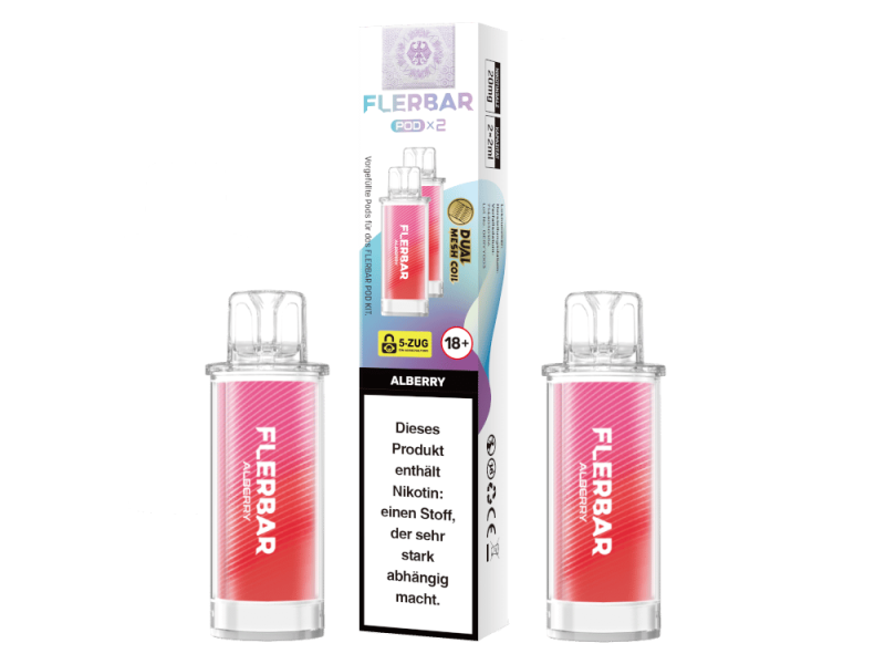 Flerbar Pod (2 Stk.) Alberry 20mg