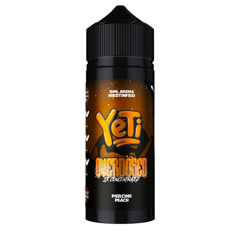 Yeti Longfill - Piercing Peach - Overdosed 10ml Aroma in 120ml Flasche