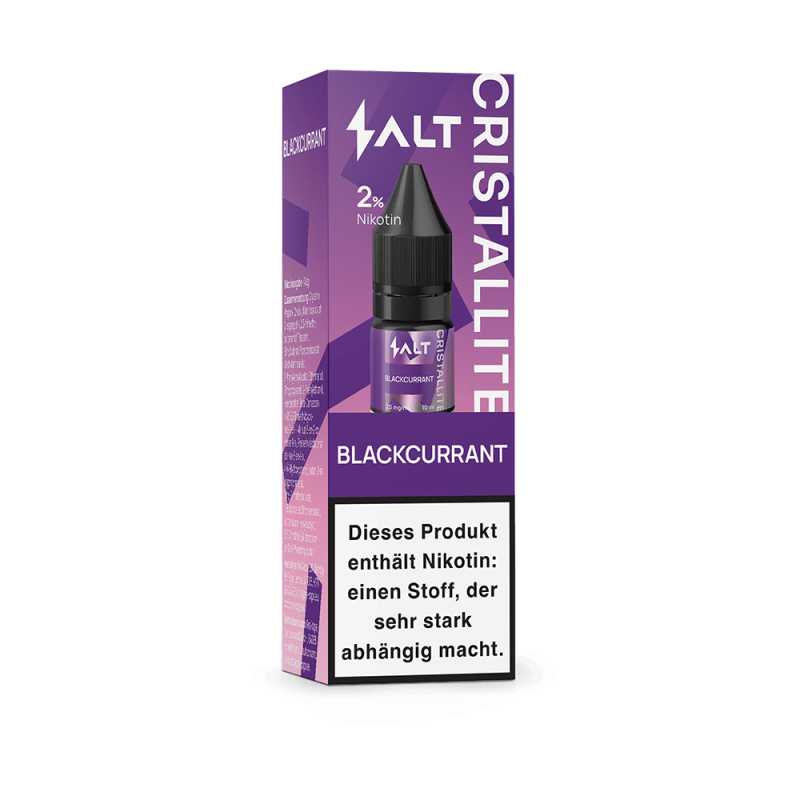 SALT Cristallite Nikotinsalz - Blackcurrant - 10ml Liquid 20mg