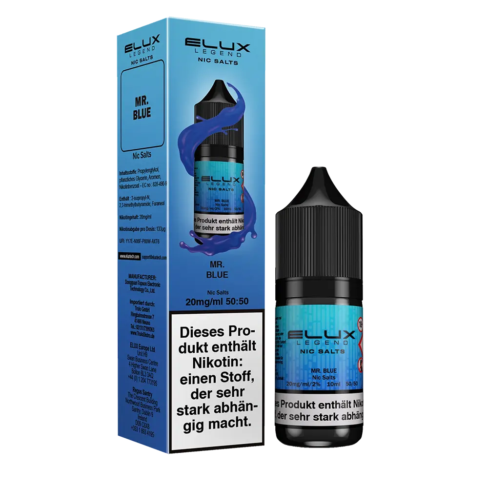Elux Nikotinsalz - Mr. Blue - Liquid 10ml